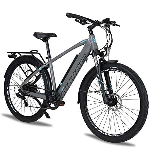 Electric Mountain Bike : AKEZ Electric Bike for Adults Men, 27.5’’ Electric Mountain Bike, 12.5Ah Removable Lithium-Ion Battery E-bike for Adults with BAFANG Motor and Shimano 7 Speed Gear