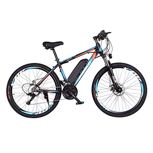 Electric Mountain Bike : AMIHOOL Electric Mountain Bike, 36v / 8ah High-Efficiency Lithium Battery-Range Of Mileage (Blue)