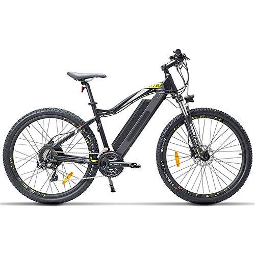 Electric Mountain Bike : AYHa Electric Bike for Adults, 27.5 inch Mountain Urban Commuter E Bike 400W Brushless Motor 48V 13Ah Removable Lithium Battery Suspension Fork Oil Disc Brake
