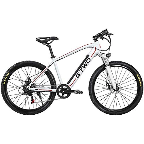 Electric Mountain Bike : Bicycle Fork 27.5 Inch Electric Bike E Bike Electric Bicycles 350W Mountain Bike 48V 9.6 Ah Removable Lithium Battery 5 Pas Disc Brake Front And Rear 27-Speed Derailleurs