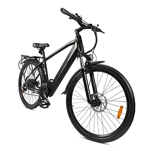 Electric Mountain Bike : bzguld Electric bike E Bikes For Adults Electric 500W 24.8 Mph Mountain Electric Bike with Removable 48V10.5AH Lithium Battery 7 Speed Gears Commute Ebike for Female Male (Color : 48V 10.5Ah)