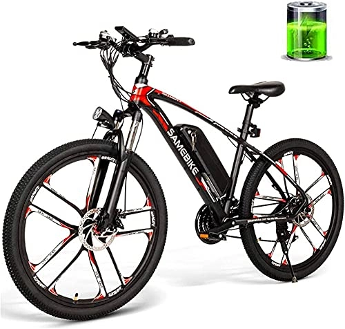 Electric Mountain Bike : CASTOR Electric Bike New 26 inch electric bicycle 350W 48V 8AH mountain / city bicycle 30km / h high speed electric bicycle for male and female adult travel