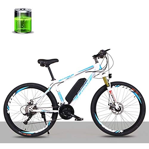 Electric Mountain Bike : CHJ 26-Inch Electric Lithium Mountain Bike Bicycle, 36V250W Motor / 10AH Lithium Battery Electric Bicycle, 27-Speed Male and Female Adult Off-Road Variable Speed Racing