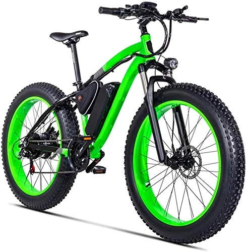 Electric Mountain Bike : CLOTHES Electric Mountain Bike, Adults Snow Electric Bicycle, 500W Brushless Motor 26 Inch 4.0 Fat Tires Beach Ebike 21 Speed Dual Disc Brakes Unisex, Bicycle