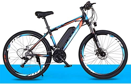 Electric Mountain Bike : CLOTHES Electric Mountain Bike, Electric Mountain Bike 26-Inch with Removable 36V 8Ah Lithium-Ion Battery Three Working Modes Load Capacity 200 Kg, Bicycle (Color : White Red)