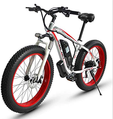 Electric Mountain Bike : CLOTHES Electric Mountain Bike, Electric Mountain Bike 500W 26" Ebike Adults Bicycle with Removable 48V 15AH Lithium-Ion Battery 27 Speed - for All Terrain, Bicycle (Color : Red)
