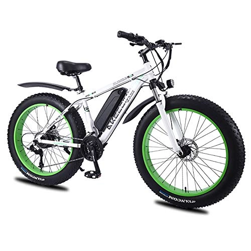 Electric Mountain Bike : DDFGG 26" / 4" electric bicycle with big tires, 36V350W high speed motor, comfortable seat, high configuration electric bicycle