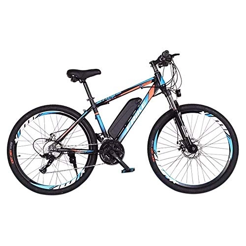 Electric Mountain Bike : DDFGG Electric bicycle 26 inches, with 36v 8ah battery, with front fork suspension and lighting, off-road tire disc brake mountain bike