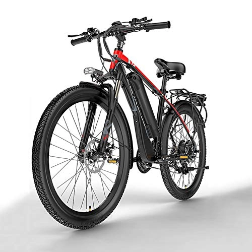 Electric Mountain Bike : DULPLAY Andlectric Bike, 48V 1000W Andlectric Mountain Bike, 4.0 Fat Tire Bicycle, Beach And-bike Electric For Unisex Red