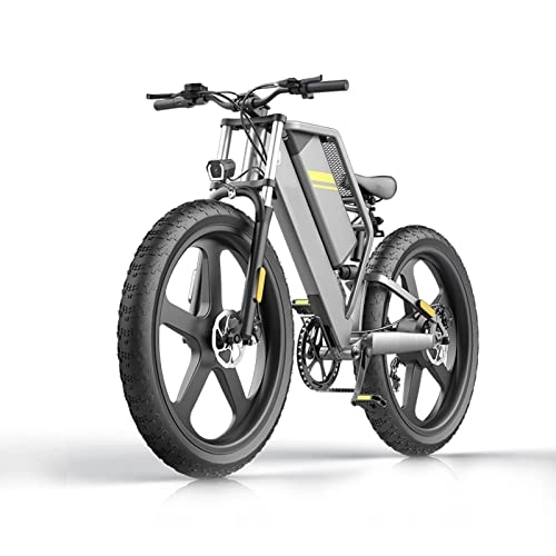 Electric Mountain Bike : E Bikes For Adults 400w Fat Tire 26-inch Electric Bike Removable 48v 25ah Lithium Battery, 28 MPH Beach Electric Assisted Bicycle 7 Speed Gears (Color : 48v400w)