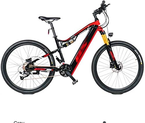 Electric Mountain Bike : Ebikes, Mountain Electric Bikes, 27.5inch wheel Adult Bicycle 27 speed Offroad Bike Sports Outdoor (Color : Red)