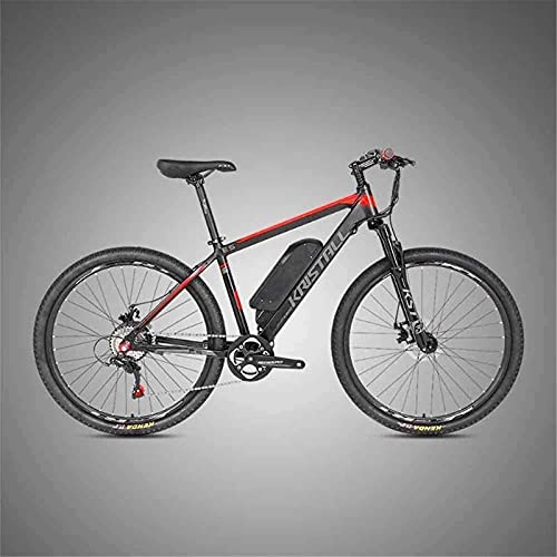 Electric Mountain Bike : Electric Bicycle Lithium Battery Disc Brake Power Mountain Bike Adult Bicycle 36V Aluminum Alloy Comfortable Riding (Color : Grey, Size : 26 * 17 Inch) Outdoor Riding