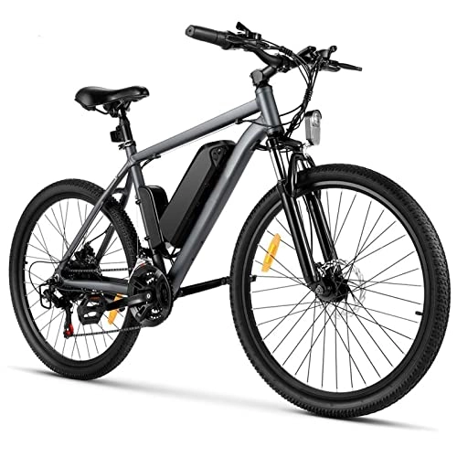 Electric Mountain Bike : Electric Bike 250W / 350W for Adults, 21 Speeds Electric Mountain Bike Shifter E-Bike Front and Rear Disc Brake Bicycle (Size : Gray 26inch 350W)