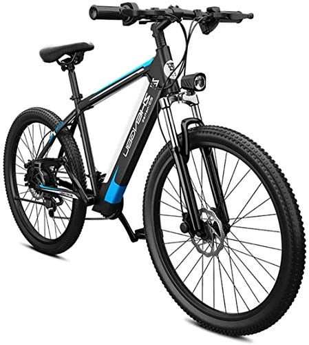 Electric Mountain Bike : Electric Bike Electric Mountain Bike 26" Ebikes for Adults Electric 27-Speed Mountain Bicycle 400W 48V Removable Lithium-Ion Battery, Dual Disc Brake, Comfortable Seat for the jungle trails, the snow,