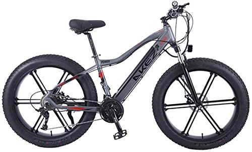 Electric Mountain Bike : Electric Bike Electric Mountain Bike 26" Electric Mountain Bike 350W Brushless Motor Snow Bicycle 27 Speed Dual Disc Brakes Beach Cruiser Bicycle, Lightweight Aluminum Alloy Frame for the jungle trail