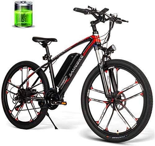 Electric Mountain Bike : Electric Bike Electric Mountain Bike 26 Inch Electric Bike 350W 48V 8AH Motor Moped Bike Water-resistant 30km / h High Speed E-bike Men Women's Adult / City / Off-Road Trip for the jungle trails, the snow,
