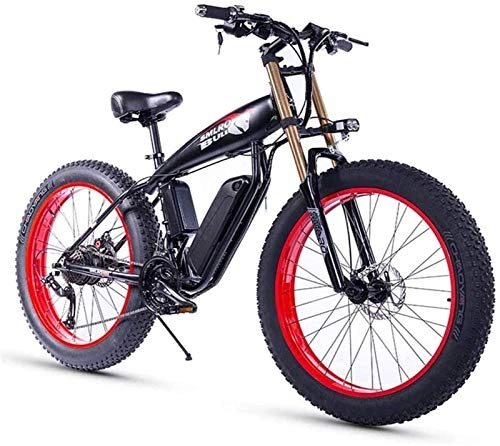 Electric Mountain Bike : Electric Bike Electric Mountain Bike 26 Inch Electric Bike for Adult Fat Tire 350W48V15Ah Snow Electric Bicycle 27 Speed Hydraulic Disc Brake 3 Working Modes Suitable for Mountain E-Bike for the jungl