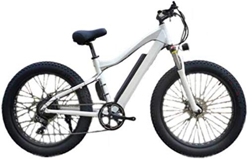 Electric Mountain Bike : Electric Bike Electric Mountain Bike 26 inch Electric Bikes, 36V13A lithium battery Cycling 21 speed Bike Fat tire Mountain Bicycle Endurance 40 km for the jungle trails, the snow, the beach, the hi