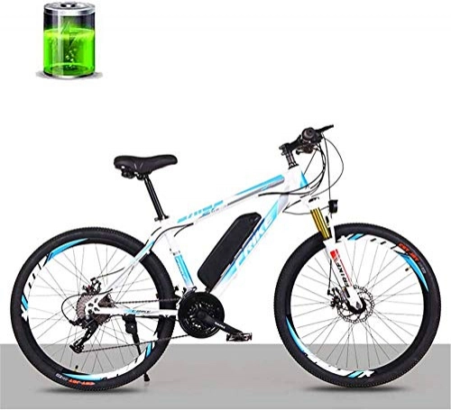 Electric Mountain Bike : Electric Bike Electric Mountain Bike 26-Inch Electric Lithium Mountain Bike Bicycle, 36V250W Motor / 10AH Lithium Battery Electric Bicycle, 27-Speed Male and Female Adult Off-Road Variable Speed Racing