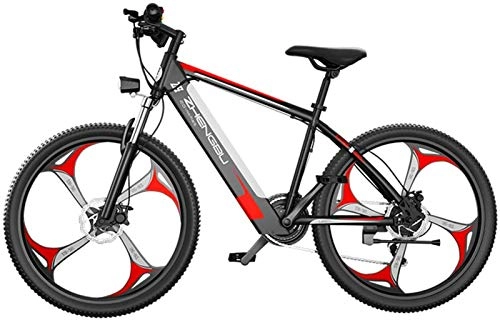 Electric Mountain Bike : Electric Bike Electric Mountain Bike 26 Inch Electric Mountain Bike for Adult, Fat Tire Electric Bike for Adults Snow / Mountain / Beach Ebike with Lithium-Ion Battery for the jungle trails, the snow, the