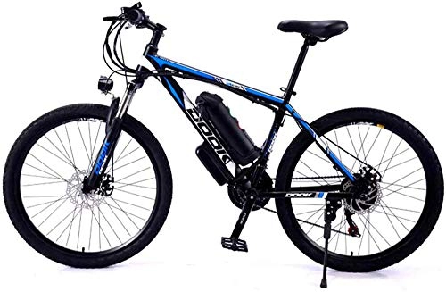 Electric Mountain Bike : Electric Bike Electric Mountain Bike 26 Inch Mountain Electric Bicycle 36V250W8AH Aluminum Alloy Variable Speed Dual Disc Brake 5-Speed Off-Road Battery Assisted Bicycle Load 150Kg, Black for the jungl