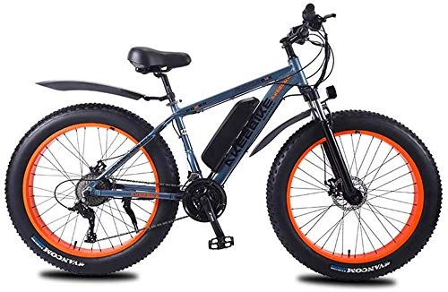 Electric Mountain Bike : Electric Bike Electric Mountain Bike 350W Electric Bike 26'' Adults Electric Bicycle / Electric Mountain Bike, 36V Mountain Bike 27 Speed ?Fat Tire Snow Bike Removable Battery, Electric Trekking / Tourin