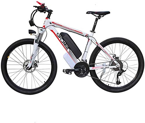 Electric Mountain Bike : Electric Bike Electric Mountain Bike 350W Electric Mountain Bike 26'' Tire 48V Removable Large Capacity Lithium-Ion Battery, E-Bike 21 Speeds Gear Disc Brakes for the jungle trails, the snow, the beac