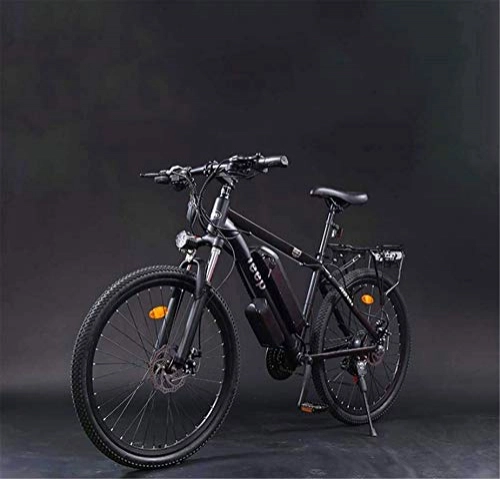 Electric Mountain Bike : Electric Bike Electric Mountain Bike Adult 26 Inch Electric Mountain Bike, 36V Lithium Battery Aluminum Alloy Electric Bicycle, LCD Display Anti-Theft Device 24 speed for the jungle trails, the snow,