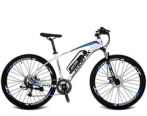 Electric Mountain Bike : Electric Bike Electric Mountain Bike Adult 27.5 Inch Electric Mountain Bike, 36V Lithium Battery Aluminum Alloy Electric Bicycle, LCD Display-Rear frame-Phone holder-Chain oil for the jungle trails, t