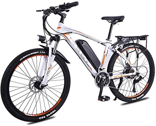 Electric Mountain Bike : Electric Bike Electric Mountain Bike Adult Electric Mountain Bike, 350W 26'' Electric Bicycle With Removable 36V 13Ah Lithium-Ion Battery For Adults, 27 Speed Shifter for the jungle trails, the snow,
