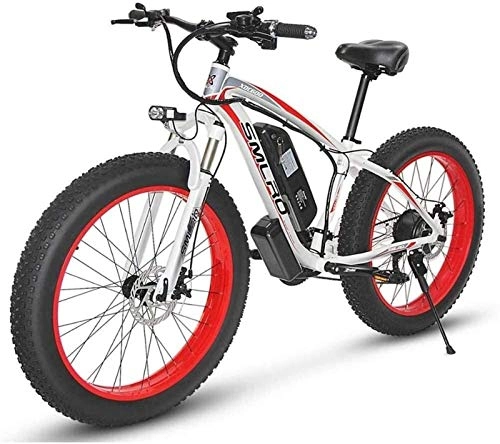 Electric Mountain Bike : Electric Bike Electric Mountain Bike Electric Bicycle, 26-inch Electric Mountain Bike, with Removable Large-Capacity Lithium-ion Battery (48V 17.5ah 500W), for Men’s Outdoor Cycling and Travel O