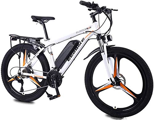 Electric Mountain Bike : Electric Bike Electric Mountain Bike Electric Bicycle 26 Inches Adult Mountain Bike Aluminum Alloy 27 Speed 350w Motor 36v / 8ah Lithium-ion Battery Max Speed 35km / h 3 Riding Modes Portable Bicycle for
