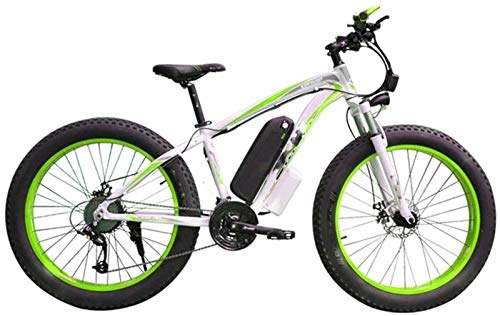 Electric Mountain Bike : Electric Bike Electric Mountain Bike Electric Bicycle Snow, 4.0 fat Tire Electric Bicycle Professional 27 Speed Transmission Gears disc brake 48V15AH lithium battery suitable for 160-190 cm Unisex for