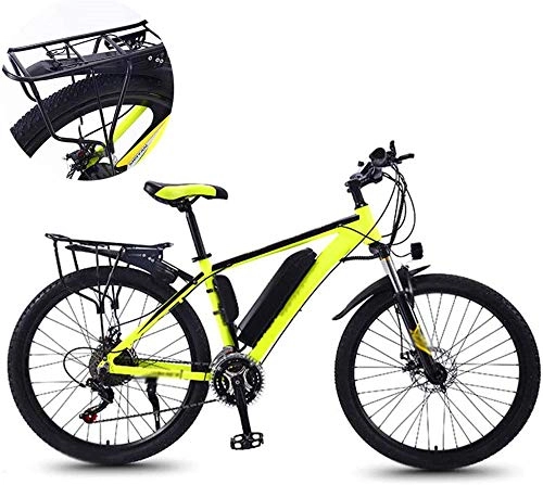 Electric Mountain Bike : Electric Bike Electric Mountain Bike Electric Bike for Adult 26'' Mountain Electric Bicycle Ebike Aluminum Alloy 36v Removable Lithium Battery 250w Powerful Motor 27 Speed Portable Bicycle Suitable fo