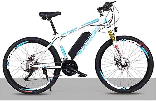 Electric Mountain Bike : Electric Bike Electric Mountain Bike Electric Bike for Adults 26 In Electric Bicycle with 250W Motor 36V 8Ah Battery 21 Speed Double Disc Brake E-bike with Multi-Function Smart Meter Maximum Speed 35K