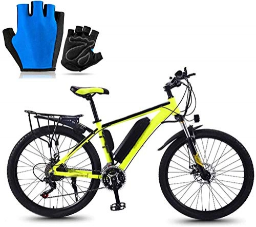 Electric Mountain Bike : Electric Bike Electric Mountain Bike Electric Bikes for Adult Magnesium Alloy Ebikes Bicycles All Terrain 26" 36v 350w 13ah Removable Lithium-ion Battery Dual Disc Brake 27 Gear Lever Mountain Ebike S