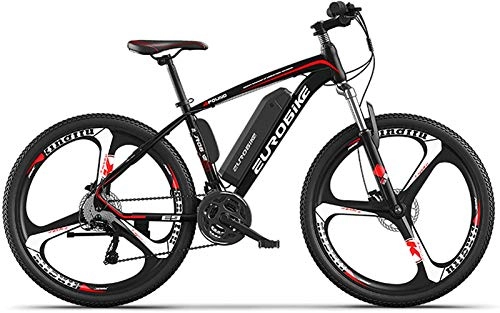 Electric Mountain Bike : Electric Bike Electric Mountain Bike Electric Bikes for Adults 26" Mountain E Bike 250W 36V 8Ah Removable Lithium Battery 27-Speed Lightweight City Electric Bicycle with 3 Riding Modes for Beaches Sno