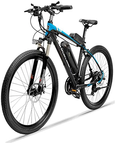 Electric Mountain Bike : Electric Bike Electric Mountain Bike Electric Mountain Bike for Men, 26'' City Bike 250W 36V 10Ah Removable Large Capacity Lithium-Ion Battery 21 Speed Gear for the jungle trails, the snow, the beach,