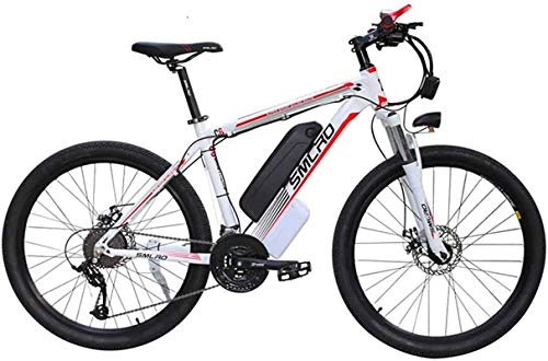 Electric Mountain Bike : Electric Bike Electric Mountain Bike Electric Snow Bike, 26'' Electric Mountain Bike 350W Commute E-Bike with removeable 48V Lithium-Ion Battery 21 Speed gear Three Working Modes Lithium Battery Beach