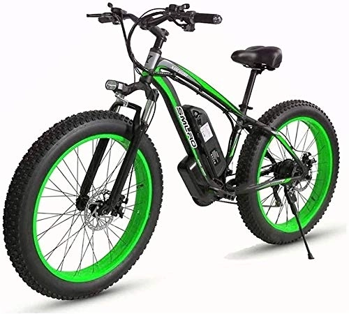 Electric Mountain Bike : Electric Bike Electric Mountain Bike Electric Snow Bike, 26'' Electric Mountain Bike with Removable Large Capacity Lithium-Ion Battery (48V 17.5ah 500W) for Mens Outdoor Cycling Travel Work Out And Co