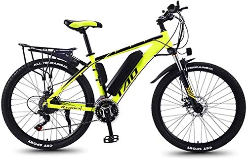 Electric Mountain Bike : Electric Bike Electric Mountain Bike Electric Snow Bike, 26 in Electric Bike 350W Aluminum Alloy Mountain E-Bike with Automatic Power Off Brake and 3 Working Modes 36V Lithium Battery High Speed Bicyc