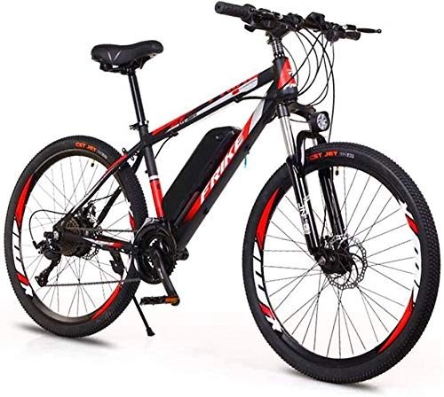 Electric Mountain Bike : Electric Bike Electric Mountain Bike Electric Snow Bike, 26'' Wheel Electric Bike Aluminum Alloy 36V 10AH Removable Lithium Battery Mountain Cycling Bicycle, 27-Speed Ebike for Adults Lithium Battery