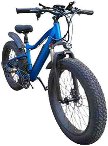 Electric Mountain Bike : Electric Bike Electric Mountain Bike Electric Snow Bike, Fat tire Electric Mountain Bicycle, 26 inch aluminum alloy Electric Bikes 21 speed Bike Sports Outdoor Cycling Lithium Battery Beach Cruiser fo