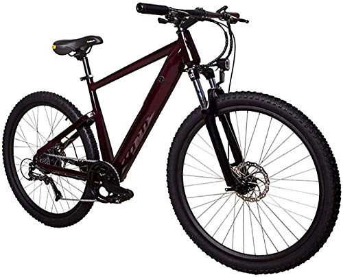 Electric Mountain Bike : Electric Bike Electric Mountain Bike Mountain Ebike Hidden Battery Electric Mountain Bike with Full Suspension Variable Speed Electric Bicycle Adult Light Pedal Bike 36v 250w 10.4ah 5 Classes Pas + Cr