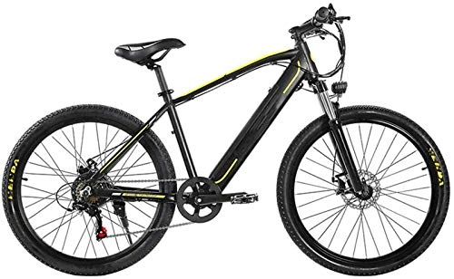 Electric Mountain Bike : Electric Bike Electric Mountain Bike Mountain Electric Bicycle, 26 Inch Adult Travel Electric Bicycle 350W Brushless Motor 48V 10Ah Removable Lithium Battery Front Rear Disc Brake 27 Speed for the jun