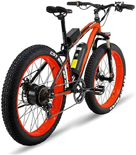 Electric Mountain Bike : Electric Bike Electric Mountain Bike Powerful 1000W Aluminum Alloy Men's Electric Bike with 16A Lithium Battery and LCD Display 7 Speed Electric Mountain Bike Professional Transmission System Brushles