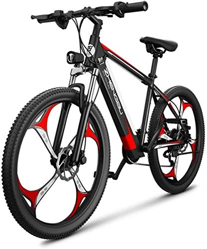 Electric Mountain Bike : Electric Bike Electric Mountain Bike Powerful Fat Tire Electric Bicycle Aluminium Frame Suspension Fork Beach Snow Ebike Electric Mountain Bicycle 400W Motor 48V 10AH Lithium Battery for the jungle tr