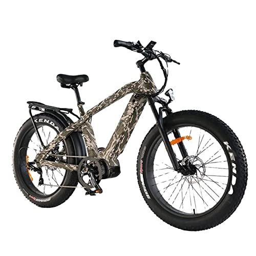 Electric Mountain Bike : Electric Bike for Adults 750W E-Bike 26'' Fat Tire Mountain Bicycle 48V11.6Ah Removable Lithium Battery Ebike