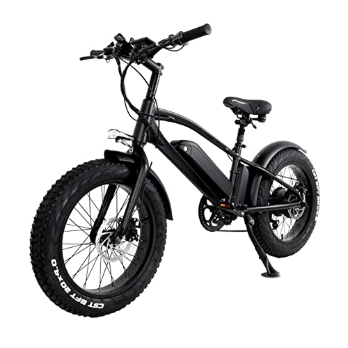 Electric Mountain Bike : Electric Bike for Adults 750W Mountain Electric Bicycle 10Ah Lithium Battery 20 Inch Fat Tire Electric Bicycle 45km / h (Color : 750W48V10AH)