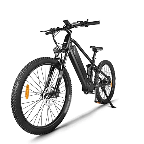 Electric Mountain Bike : Electric Bikes for Adults Adults Electric Bike 750W 48V 26'' Tire Electric Bicycle, Electric Mountain Bike with Removable 17.5ah Battery, Professional 21 Speed Gears ( Color : Black WithAlarm Batt )